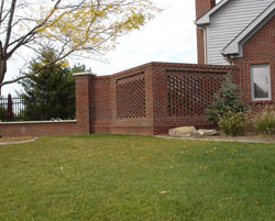 Brick and Iron Fence